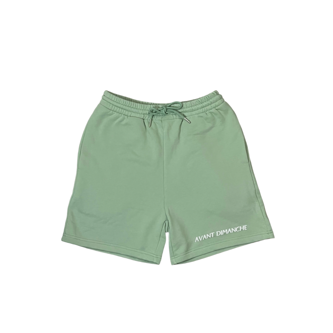 Pretty Girls Live in Sweats Shorts - Matcha Green